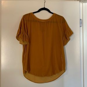 LOFT velvet top size small